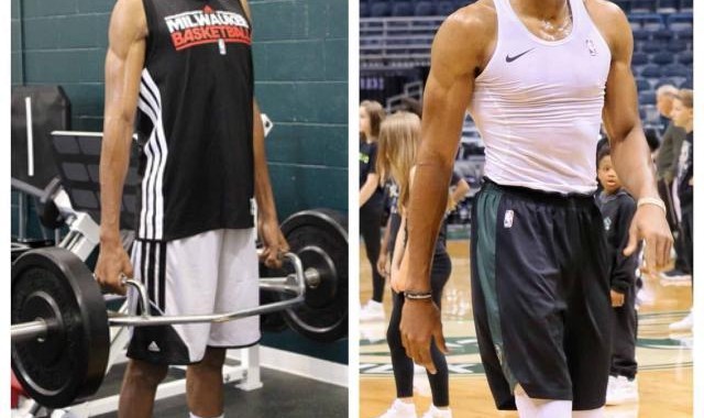 开云体育首页-字母哥增重23公斤！希腊怪物从瘦削控卫到肌肉战士